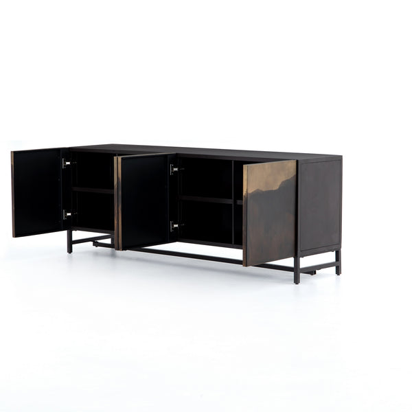 Stormy Media Console in Aged Brown