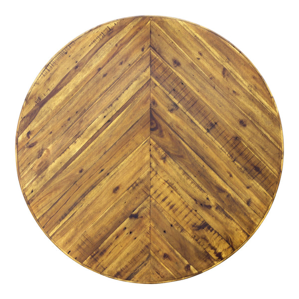 Moe's Parq Round Dining Table in Amber