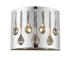 Oberon 2 Light Wall Sconce in Chrome  Finish