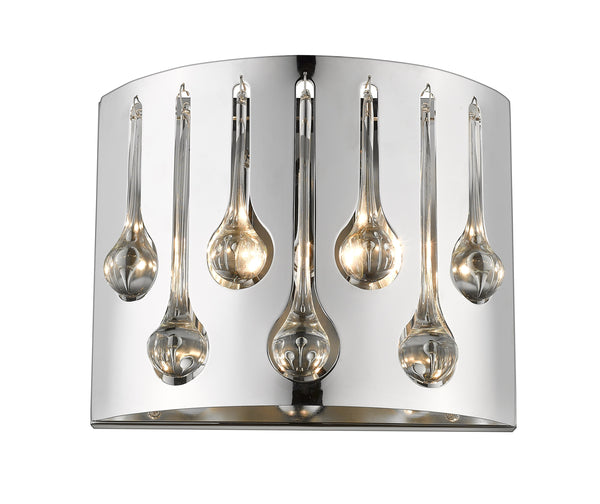 Oberon 2 Light Wall Sconce in Chrome  Finish