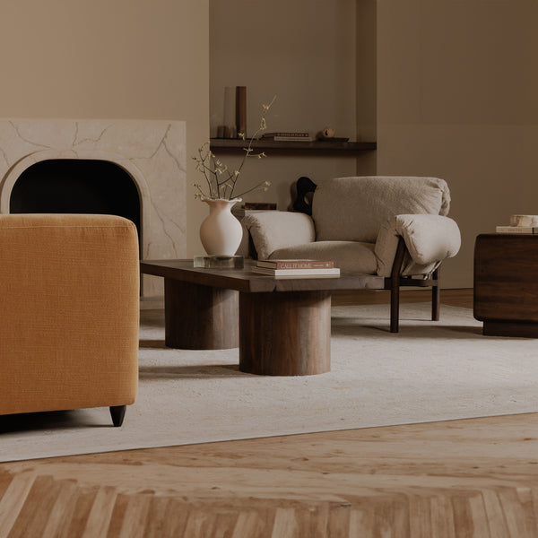 Moe's Hadley Coffee Table in Warm Brown