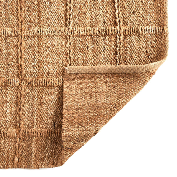 Grid Jute Rug - Natural Grid Jute