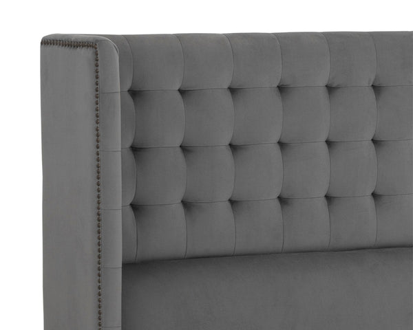 CAIRO BED - QUEEN - ANTONIO CHARCOAL