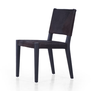 Villa Dining Chair In Dark Hair On Hide