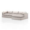 Habitat 2Pc Raf Sectional In 133'' In Moon