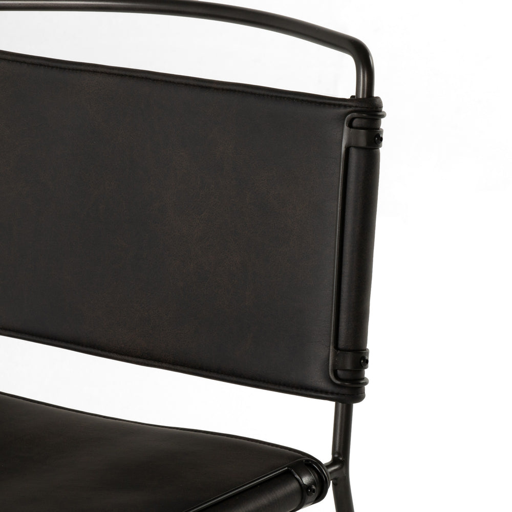 Wharton Dining Chair in Distressed Black