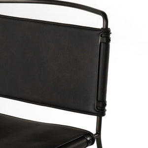 Wharton Dining Chair in Distressed Black