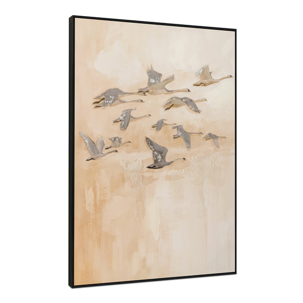 Moe's Unison Framed Painting with Geese Design