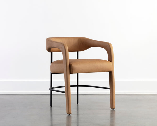 MAVIA DINING ARMCHAIR - LUDLOW SESAME LEATHER