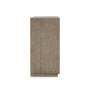 Denver Solid Wood 2Dr Cabinet - Gray/White