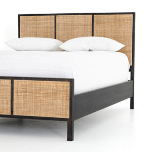Sydney King Bed in Black Wash