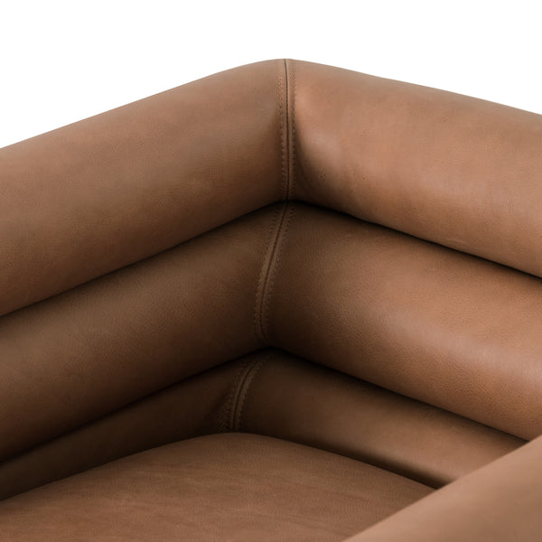Evie Swivel Chair In Palermo Cognac