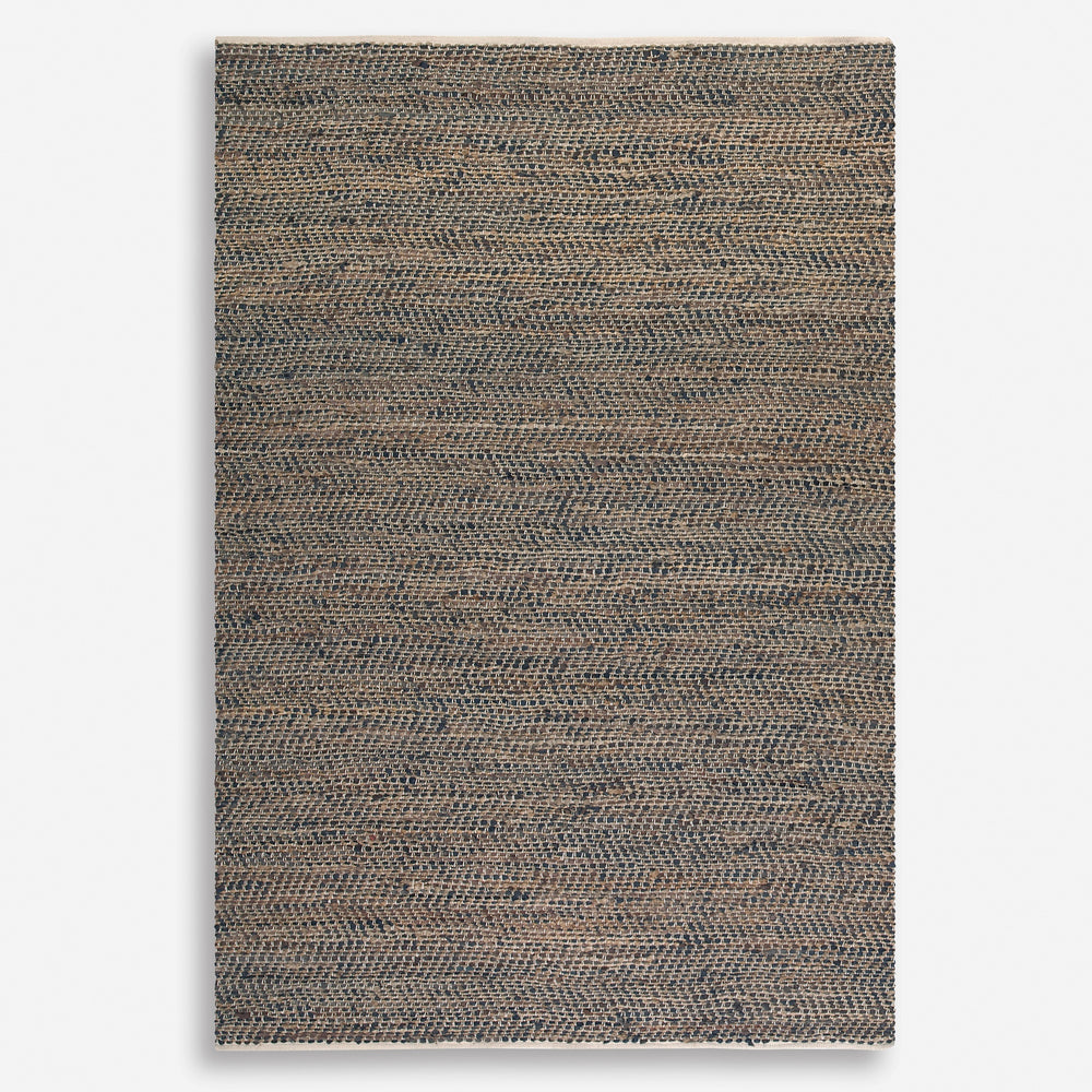 Tobais 5 X 8 Rescued Leather & Hemp Rug