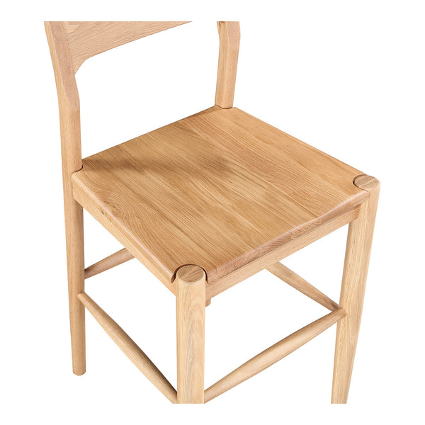 Moe's Owing Counter Stool in Natural Oak