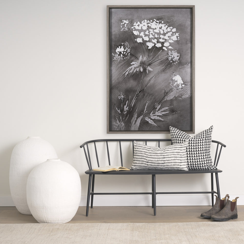 Karakum II Large White Textured Ceramic Vase