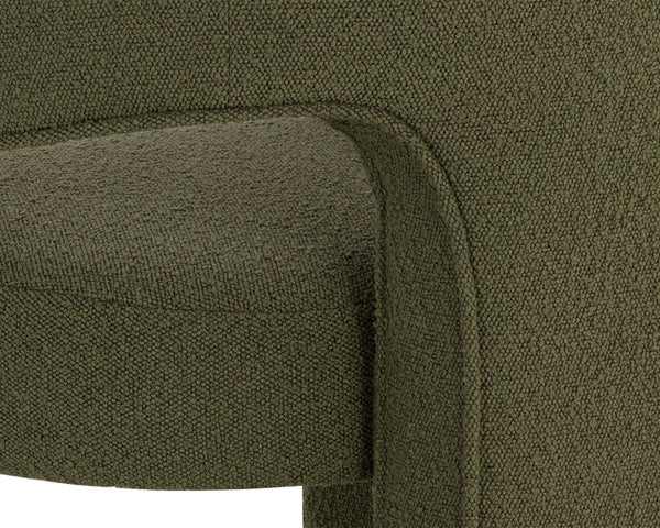 ISIDORE DINING ARMCHAIR - COPENHAGEN OLIVE