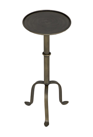 Tini Aged Brass Metal Side Table
