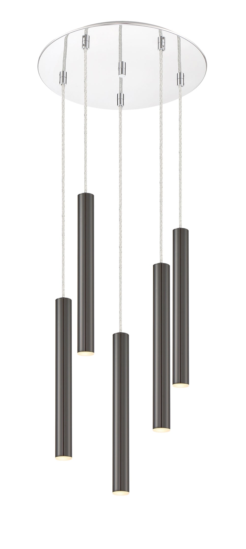 Forest 5 Light Island/Billiard in Chrome Finish