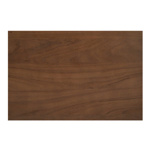 Russet Kitchen Island with Shelves and Drawers