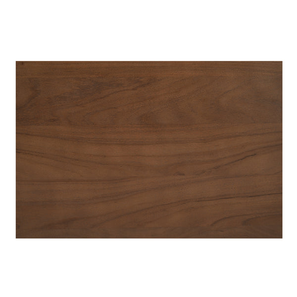 Russet Kitchen Island with Shelves and Drawers