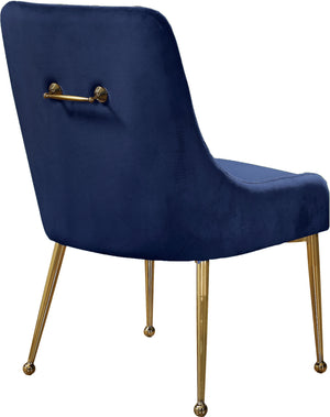 Irvin Dining Chair In Navy Velvet