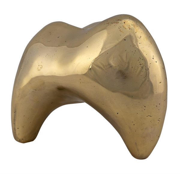 Alien Metal Alloy Sculpture in Antique Brass Finish