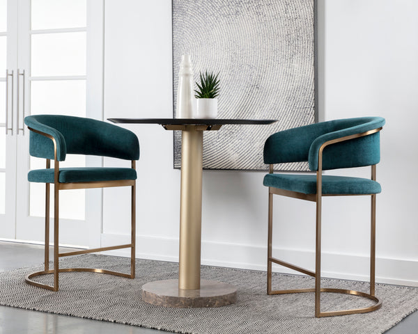 MARRIS COUNTER STOOL - GOLD - DANNY TEAL
