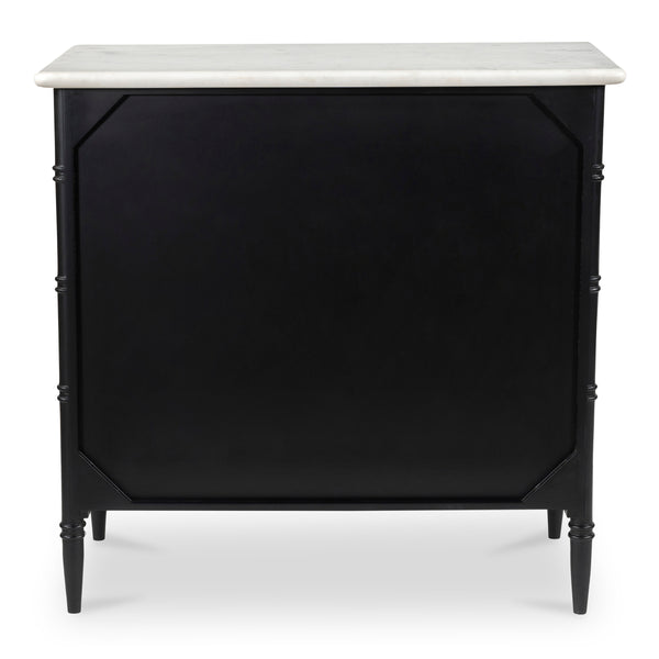 Eleanor 5-Drawer Chest Black Mango Wood