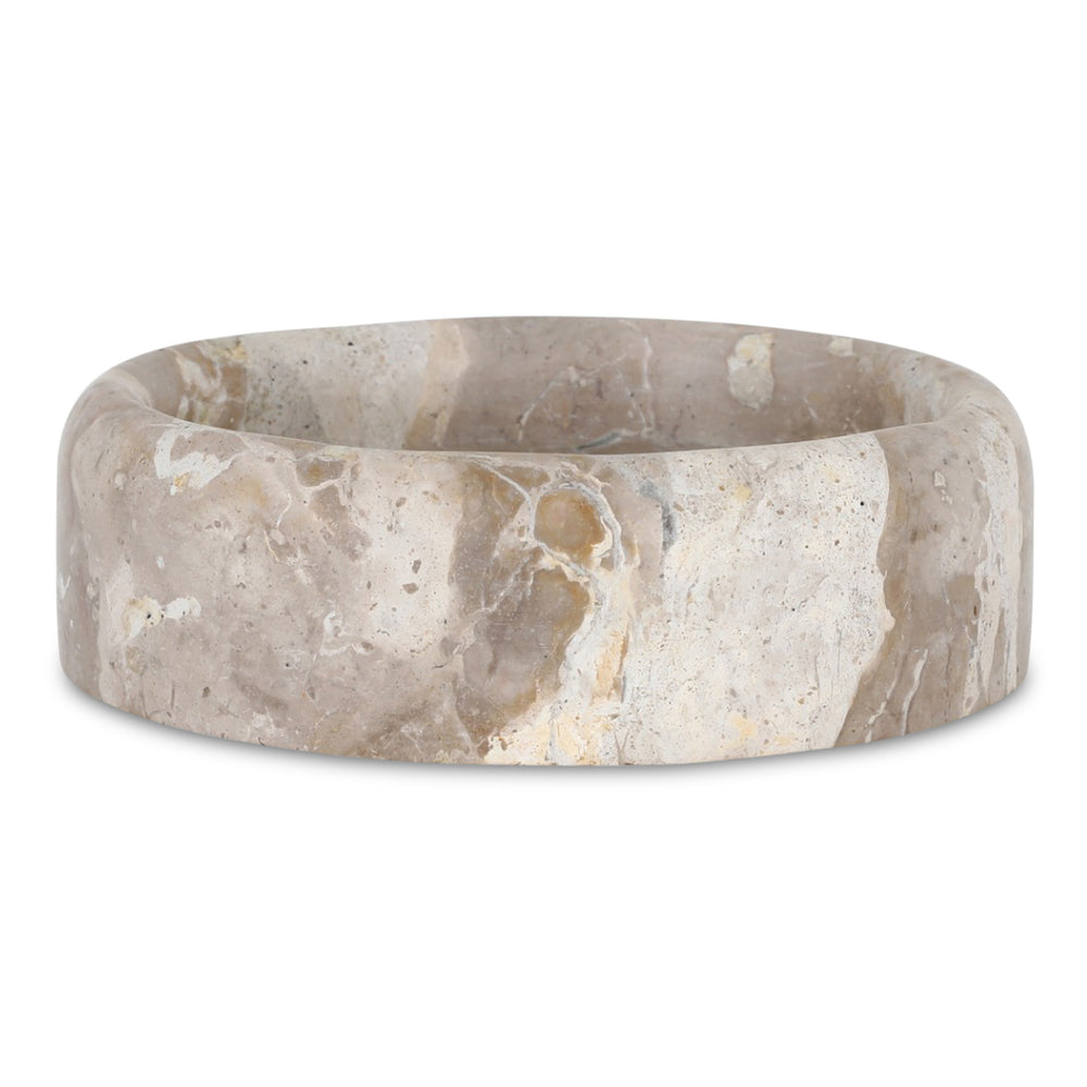 Anais Catchall in Panther Beige Marble, 8"