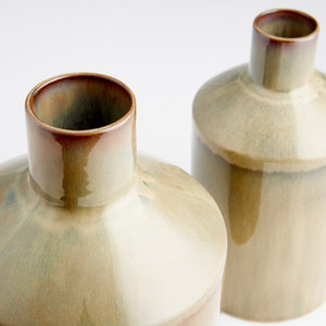 Marbled Dreams Vase in Olive Glaze