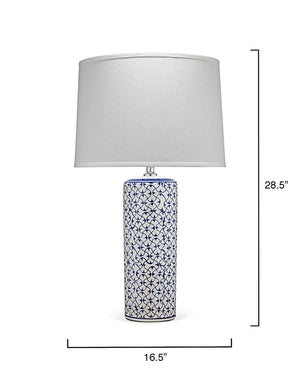 Vivian Ceramic Table Lamp, Blue