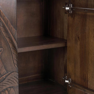 Ledro Solid Mango Wood 2-Door Cabinet