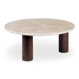 Moe's Landon Beige Travertine Coffee Table