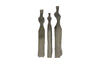 Cast Women Wall Art, Set Of 3, Smallallall, Splinter Stone Finish
