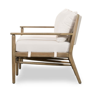 Rosen Outdoor Sofa In 73" In Natural Eucalyptu