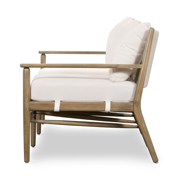 Rosen Outdoor Sofa In 73" In Natural Eucalyptu