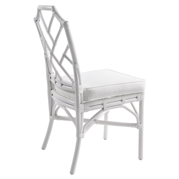 Kara Rattan Chair In White