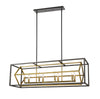 Euclid 8 Light Island/Billiard in Olde Brass + Bronze Finish