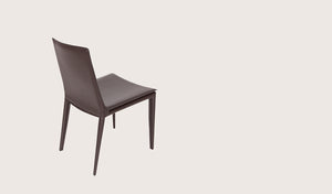 Tiffany dining chair brown bonded leather