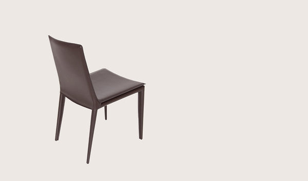 Tiffany dining chair brown bonded leather