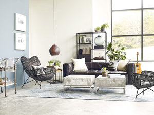 NOLITA REVERSE STITCH SOFA-RIDER BLACK