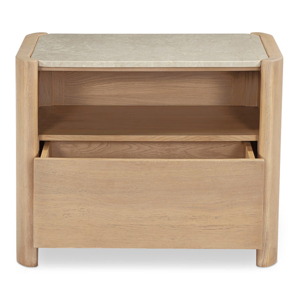 Moe's Lane Nightstand with Marble Top