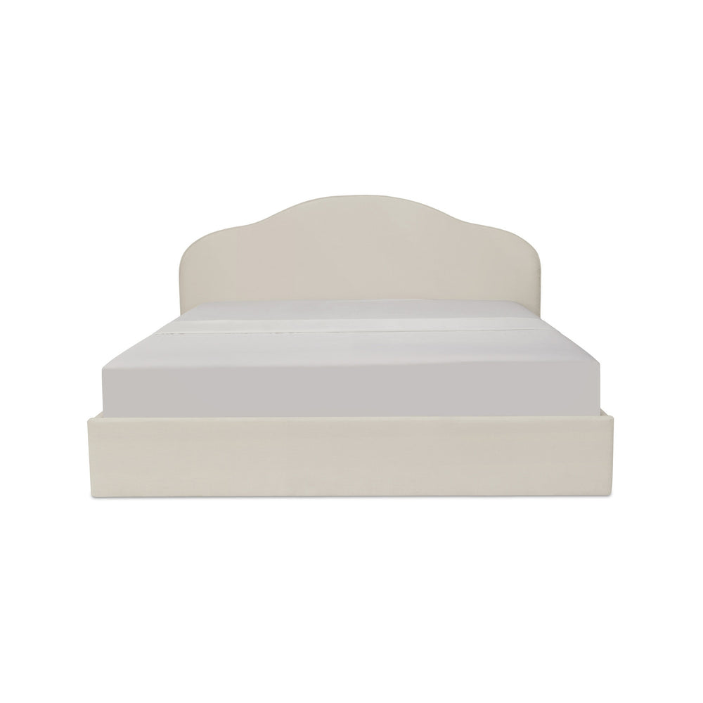 Moe's Maggie King Cream Storage Bed