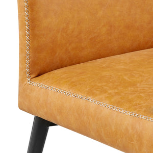 Kevin KD PU Dining Side Chair, Vintage Cedar