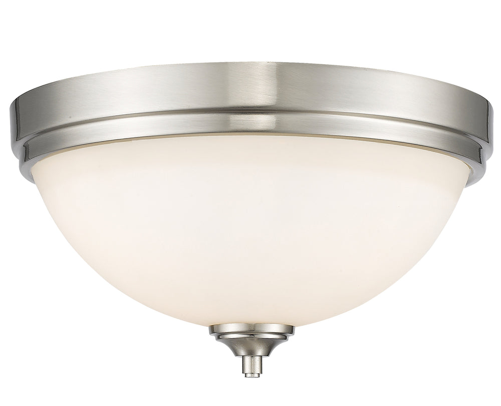 Bordeaux 3 Light Flush Mount in Brushed Nickel Finish