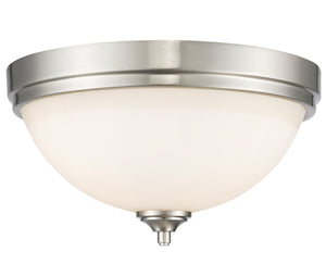 Bordeaux 3 Light Flush Mount in Brushed Nickel Finish