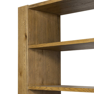 Fisher Bookcase - Rustic Amber Oak Veneer