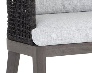CAPRI COUNTER STOOL - SMOKE GREY - COPACABANA MARBLE