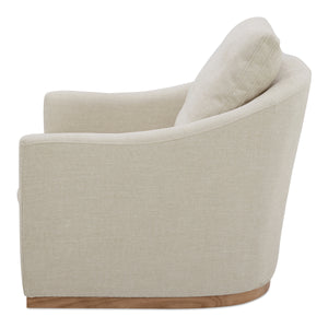 Moe's Linden Swivel Chair in Soft Beige