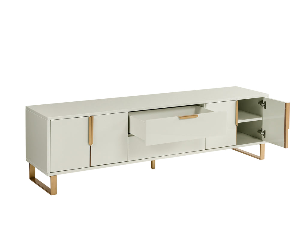 BARNETTE MEDIA CONSOLE AND CABINET